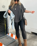 Trendy Oversized Studded Tee