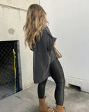 Trendy Oversized Studded Tee