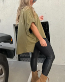 Trendy Oversized Studded Tee