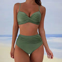 Chic High-Waisted Swimwear Set