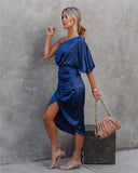 Chic Silk Evening Gown for Sophisticated Occasions