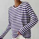 Chic Striped T-Shirt in Stylish Fabric