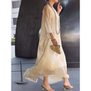Chiffon Marble Print Dress for Chic Style