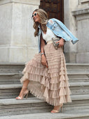 Layered Tulle Maxi Skirt for Chic Style