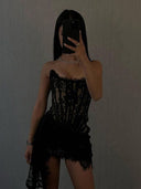 Lace Corset Mini Dress for Chic Style