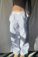 Striped Elastic Waist Pants for Effortless Style