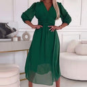 Chic Flowing Chiffon Dress