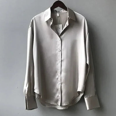 Flowy Satin Blouse for Effortless Style