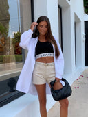 Freya White Muslin Blouse - Stylish & Chic
