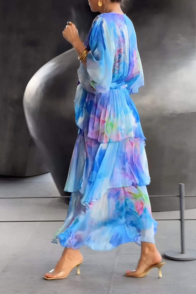 Chic Flowing Chiffon Dress
