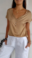 Stylish V-Neck Tee for Everyday Wear