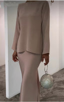 Chic American Pearl Dress Ensemble