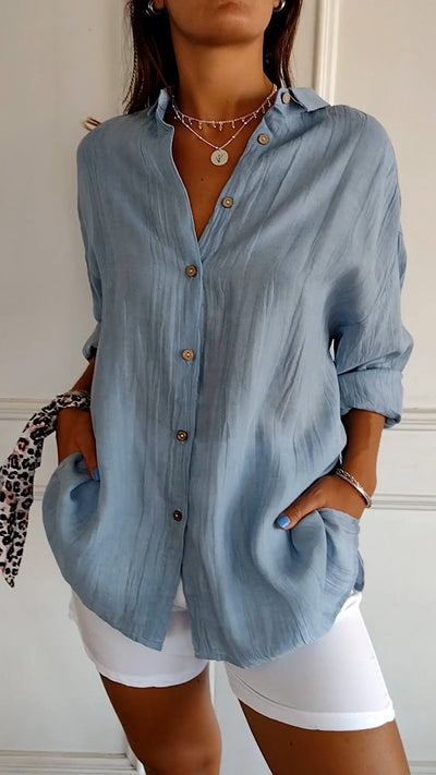 Chic Pleated Shirt for Effortless Style