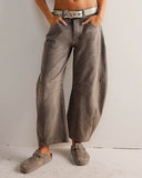 Stylish Women's Straight-Leg Denim Jeans
