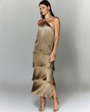 Chic Fringe Dress for Celebratory Events