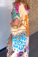 Leopard Print Short Sleeve Dress for Effortless Style