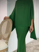 Chic American Pearl Dress Ensemble