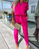 Chic V-Neck Jumpsuit with Belt for Women