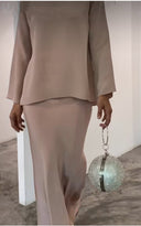 Chic American Pearl Dress Ensemble