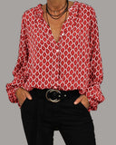 Chic V-Neck Midi Shirt for Everyday Style