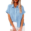 Chic Short Sleeve Blouse for Effortless Style