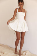 Chic White Bow Dress for Every Occasion