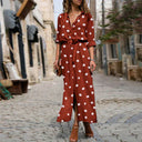 Chic Polka Dot Midi Dress