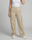 Women's Cargo Pants with Stretch Waistband & Utility Pockets