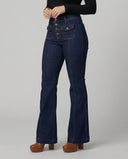Chic High-Waist Flared Jeans for Women