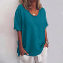 Stylish Women's Solid Round Neck Shirt