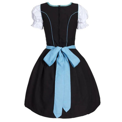 Sky Blue Oktoberfest Dirndl with Intricate Embroidery