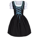 Sky Blue Oktoberfest Dirndl with Intricate Embroidery