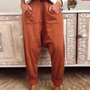 Cozy Drawstring Slouchy Trousers for Relaxed Style