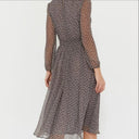 Trendy Polka Dot Mesh Midi Dress