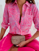 Chic Women's Summer Blouse with Stylish Lapel Collar