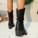 Elizabeth - Stylish Western Slouch Booties for All Occasions