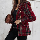 Hailey - Stylish Check Blazer for Office & Events