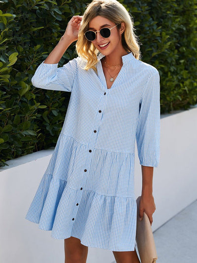 Shanna | Chic Flowy Midi Dress for Day Events