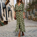 Chic Polka Dot Midi Dress