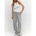 Silver Sequin Party Pants for Celebrations