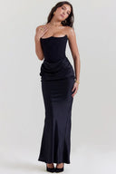 Victoria Noir | Chic Black Wedding Guest Dress