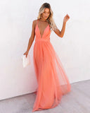 Chic Orange Strappy Dress for Women