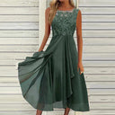 Chic Women's Round Neck Summer Dress