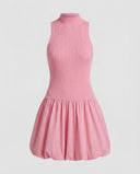Chic Sleeveless Dress with Flared Skirt