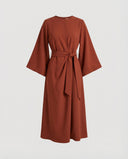 Stylish Lantern Sleeve Dress with Cinched Waist