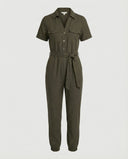 Chic Women's Jumpsuit with Button Placket Design