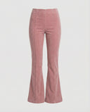 High-Waisted Flared Cord Trousers for Women