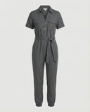 Chic Women's Jumpsuit with Button Placket Design