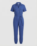 Chic Women's Jumpsuit with Button Placket Design