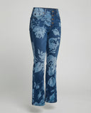 Stylish Flare Jeans with Four Button Detail